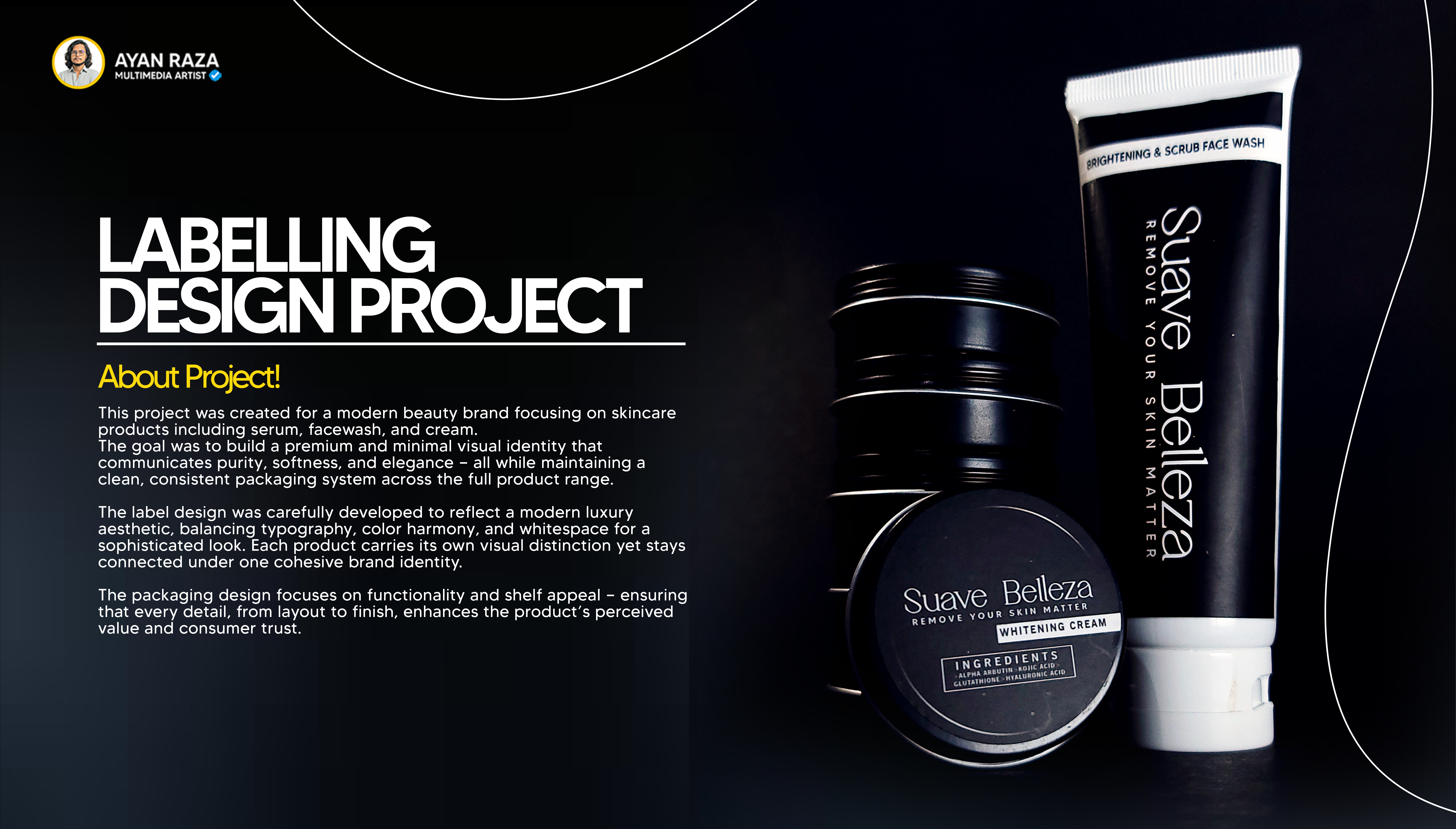 Suave Belleza Beauty Brand - Label and Packaging Designs