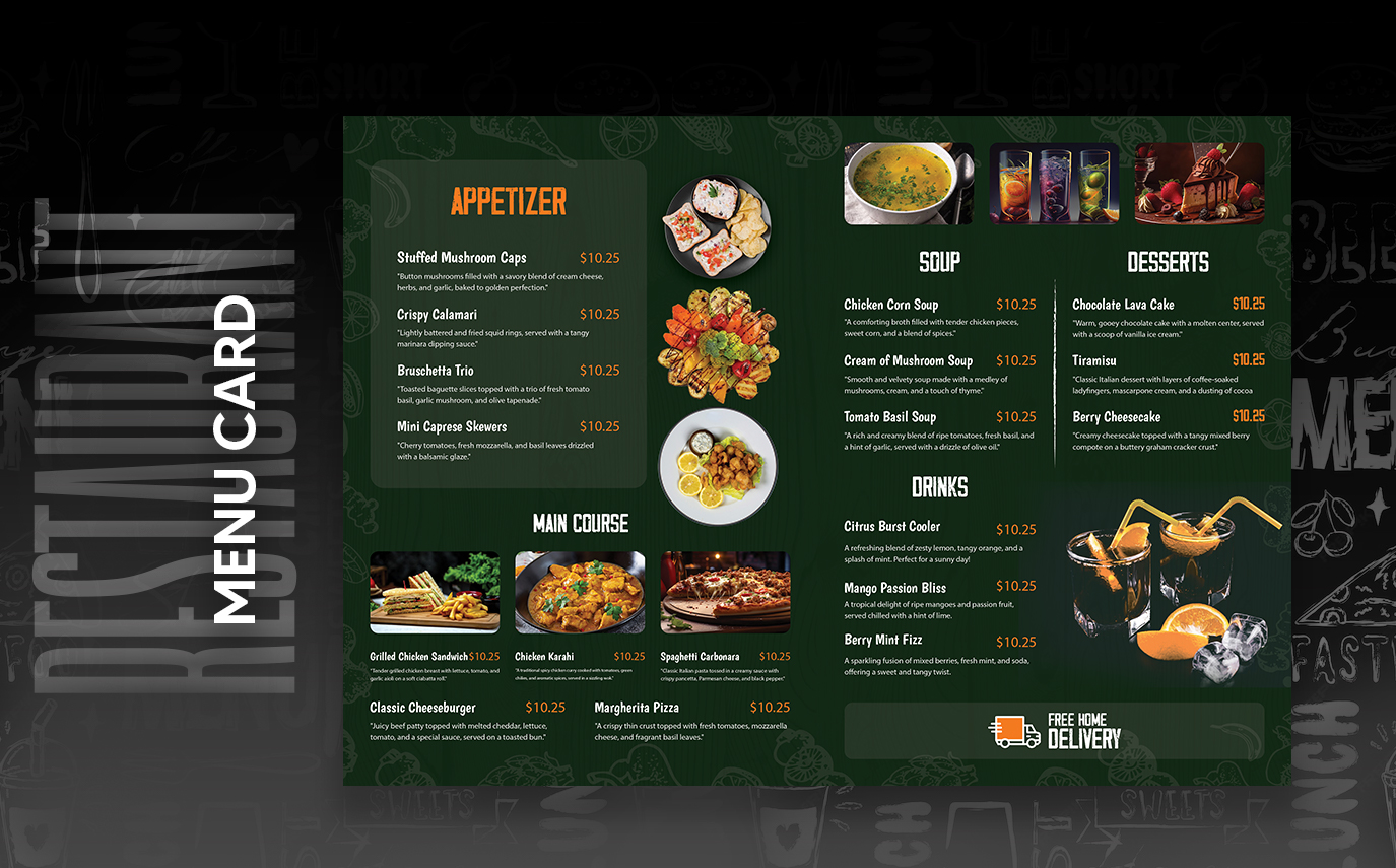 Menu Card Design