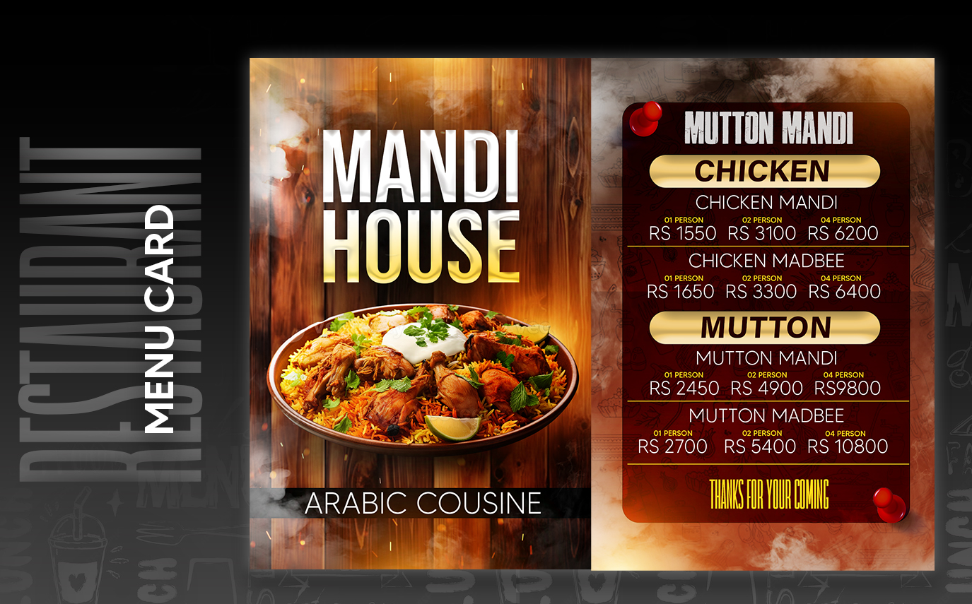 Menu Card Design